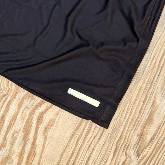 Runyon American Made In USA Womens Running Fitness Apparel Black Reflective Tank Top Singlet Performance Sportswear