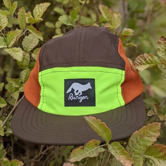 Runyon Burnt Neon Reflective Camp Hat American Made In USA Runyon Canyon Apparel