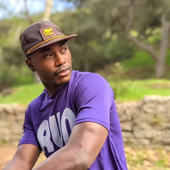 Runyon Canyon Apparel Men's Running Clothing RUN Purple Fitness Shirt Performance Sportswear American Made In USA