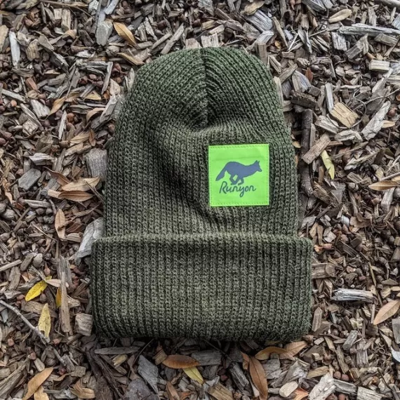 Runyon Pine Neon Reflective Knit Beanie Made In USA | Runyon Canyon Apparel