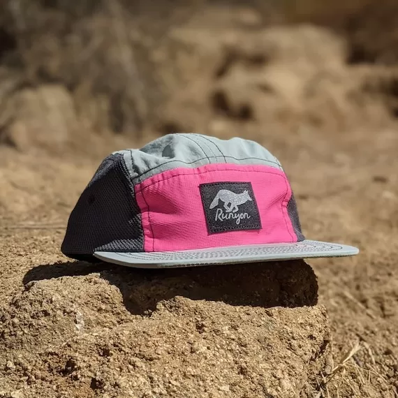 Runyon Hawt Fuchsia (Hot Pink) Reflective Camp Hat American Made In USA Runyon Canyon Apparel
