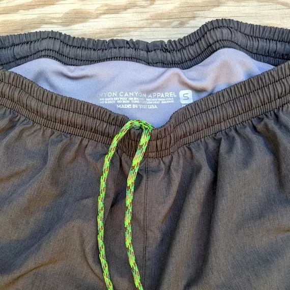 Runyon Unisex 3" Charcoal Performance Running Short Made In USA | Runyon Canyon Apparel