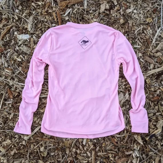 Runyon Canyon Apparel Women's HIKE Cool Pink Long Trail Shirt Made In USA