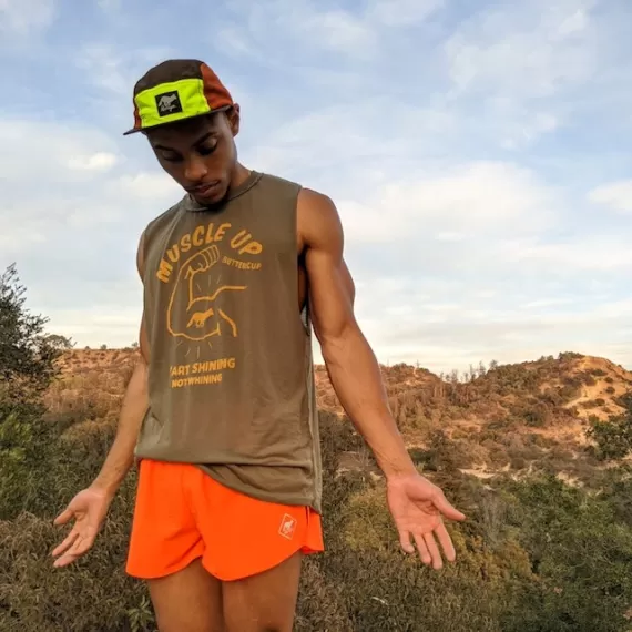 Runyon Canyon Apparel Men's Golden Sage Muscle Up Muscle Tank | Made In USA