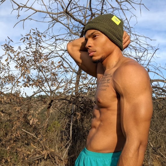 Runyon Pine Neon Reflective Knit Beanie Made In USA | Runyon Canyon Apparel