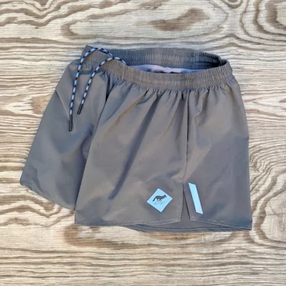 Runyon Steel Grey Unisex 3" Performance Running Short Made In USA | Runyon Canyon Apparel