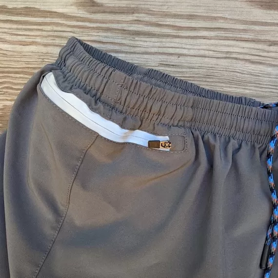 Runyon Steel Grey Unisex 3" Performance Running Short Made In USA | Runyon Canyon Apparel