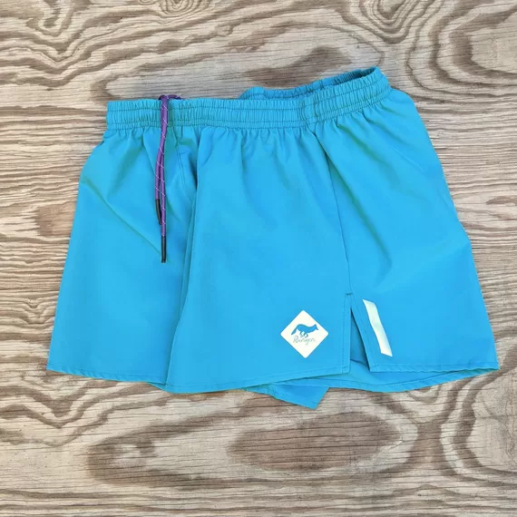 Runyon Unisex 3" Teal Performance Running Short Made In USA