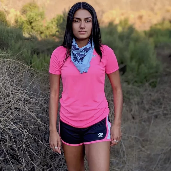 Runyon Womens Totall Hot Pink Training Performance Shirt Made In USA