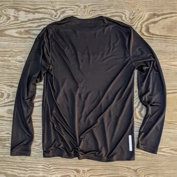 Runyon Canyon Apparel Mens Black Long Training Shirt Made In USA great for Hiking Running Trails Outdoor Fitness