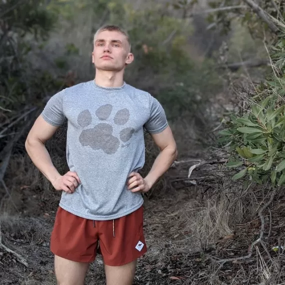 Runyon Canyon Apparel Men's Puma Paw Signature Performance Fitness Shirt Made In USA
