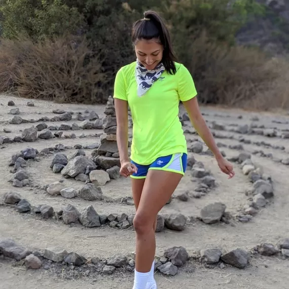 Runyon Canyon Apparel Womens Rad Royal Neon Training Shorts Made In USA