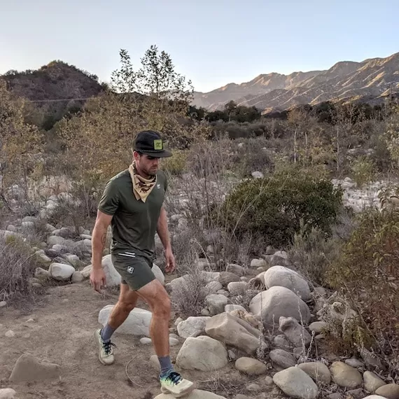 Runyon Earthy Green Performance Trail Shirt Hiking Outdoors Fitness Made In USA