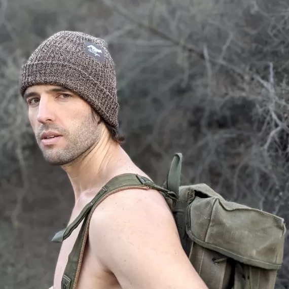 Runyon Wild Cocoa Performance Knit Reflective Beanie Made In USA