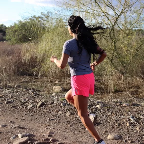 Runyon Women's Running Clothing RUN Grey Fitness Shirt Performance Sportswear Runyon Canyon Apparel American Made In USA