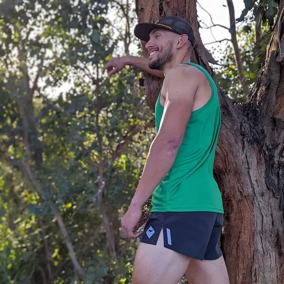 Runyon Unisex 3" Charcoal Performance Running Short Made In USA | Runyon Canyon Apparel