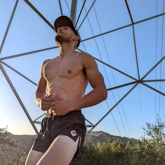 Runyon Unisex 3" Charcoal Performance Running Short Made In USA | Runyon Canyon Apparel