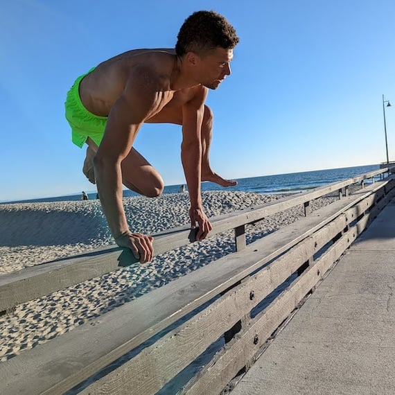 Runyon Unisex 3" Neon Yellow Performance Running Short Made In USA | Runyon Canyon Apparel