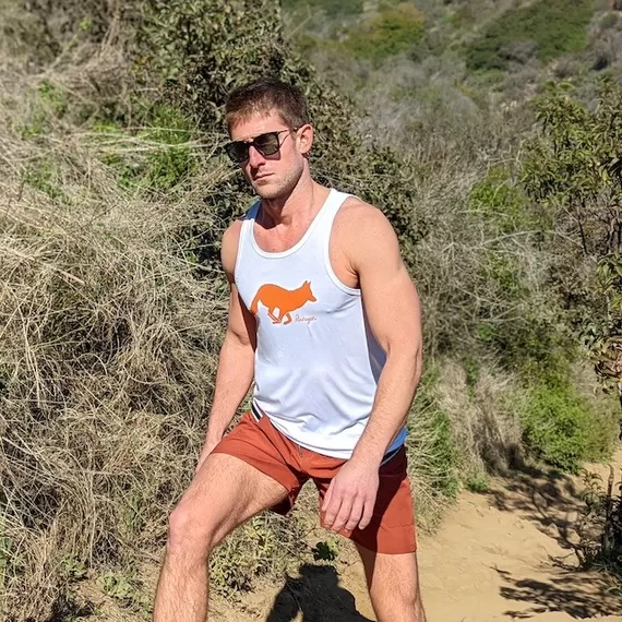 Runyon Mens American Made In USA Running Tank Tops Singlet - Hunter Logo Training Tank