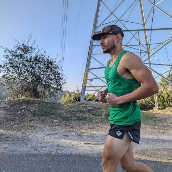 Runyon Mens Kelly Green Springs Performance Training Tank American Made In USA | Runyon Canyon Apparel