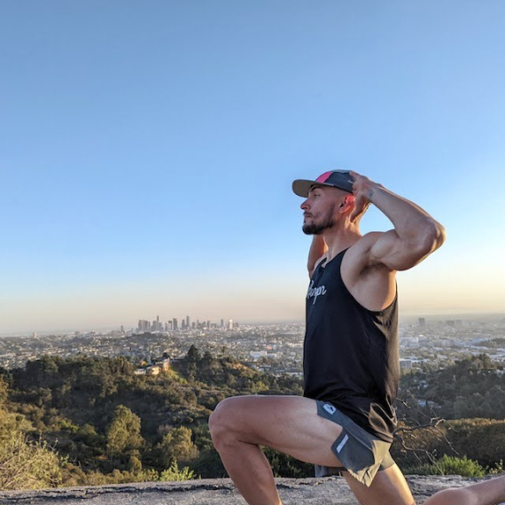 Runyon Men's Black Reflective Script Training Tank Made In USA Runyon Men's Black Reflective Script Training Tank Made In USA
