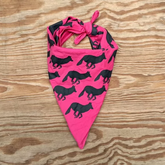 Runyon Canyon Apparel Hot Pink Charcoal Bandana great for Running, Hiking, Trails, Outdoor Fitness Made In USA