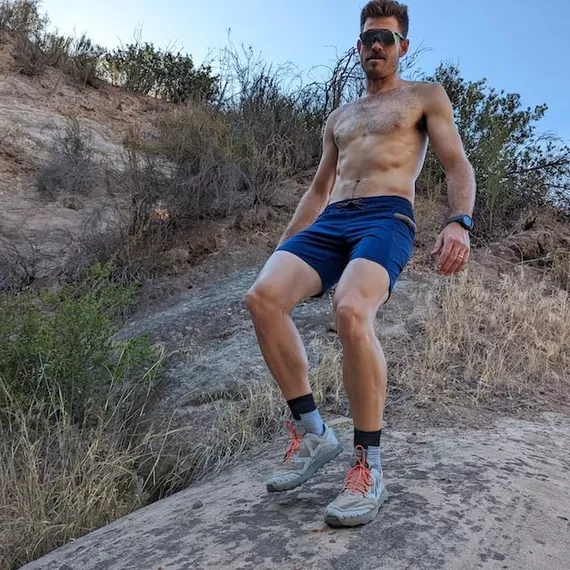 Runyon TrailStash 7" Navy Blue Gravel Performance Short