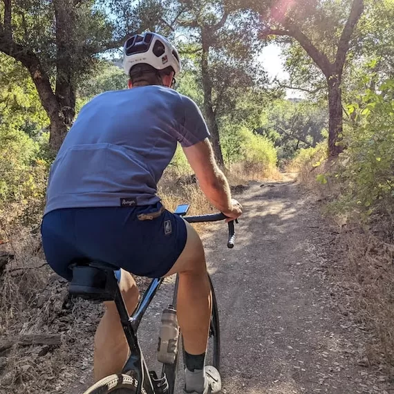 Runyon TrailStash 7" Navy Blue Gravel Performance Short