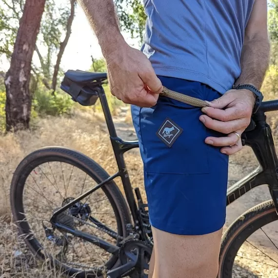 Runyon TrailStash 7" Navy Blue Gravel Performance Short