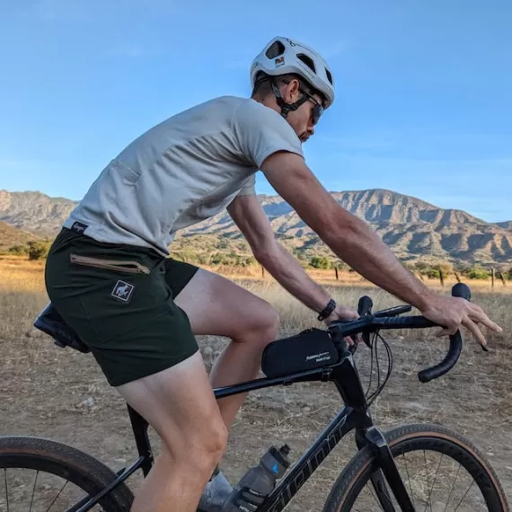 Runyon Mens American Made In USA Classic Cycling Jersey - Khaki Sand