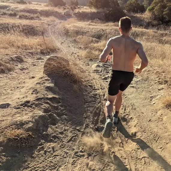 Runyon TrailStash 7" Olive Green  TrailStash Gravel, Running, HIking Performance Short