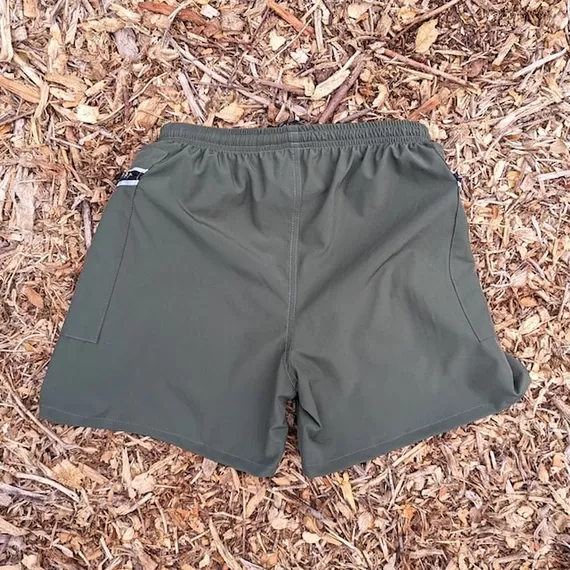 Runyon TrailStash 5" Gravel Short Light Olive Green Made In USA