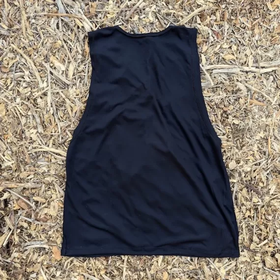 Runyon Women's Unisex Black Muscle Workout Fitness Tank - Made In USA