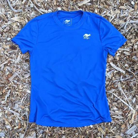 Runyon Canyon Apparel Women's Royal Blue Training Shirt great for Running, Hiking, Outdoor Fitness Made in USA