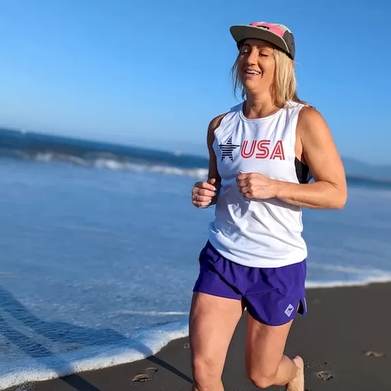 Runyon Unisex 3" Purple Performance Running Short Made In USA | Runyon Canyon Apparel