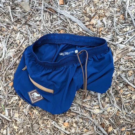 Runyon Navy Blue 7" TrailStash Gravel Short Shell American Made In USA