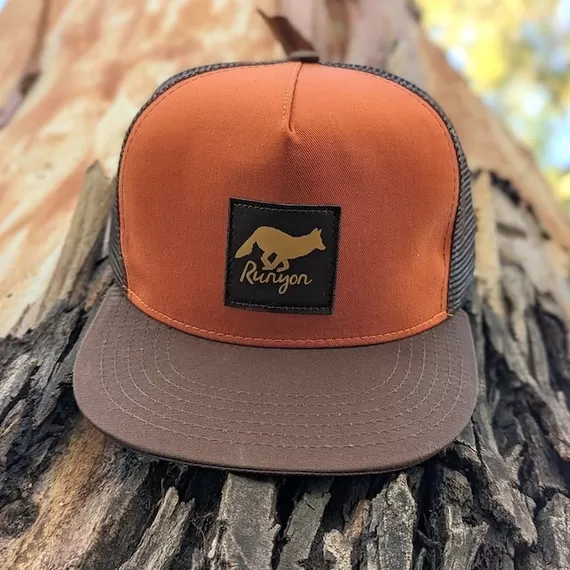 Runyon Burnt Woods Gold Reflective Trucker Hat (10th Anniversary Edition) American Made In USA