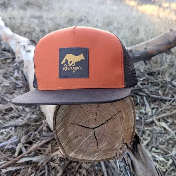 Runyon Burnt Woods Gold Reflective Trucker Hat (10th Anniversary Edition) American Made In USA