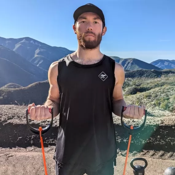 Runyon Men's Unisex Black Tech Trail Tank - Muscle Workout Tank Top, Made In USA | Runyon Canyon Apparel