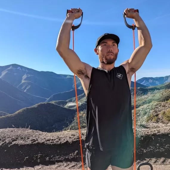 Runyon Men's Unisex Black Tech Trail Tank - Muscle Workout Tank Top, Made In USA | Runyon Canyon Apparel