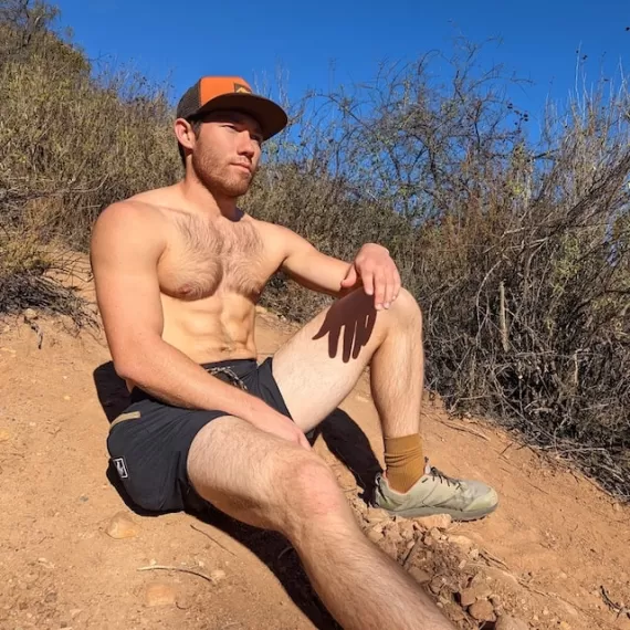 Runyon Men's 7" Black Trail Running Hiking Shorts American Made In USA