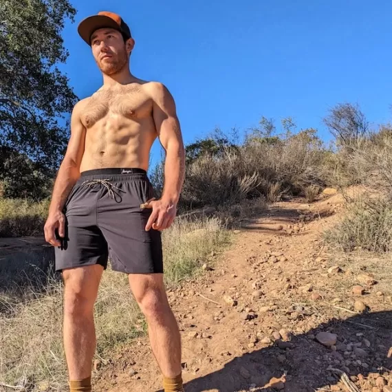 Runyon SupraPlush Black Performance Boxer Brief - Underwear Liner with Phone Pocket Nylon Spandex Made In USA