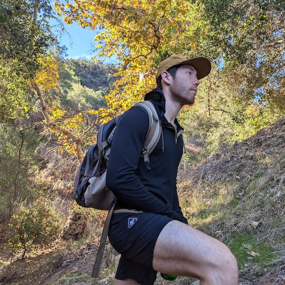 Runyon Mens Black Zip Hoodie American Made In USA
