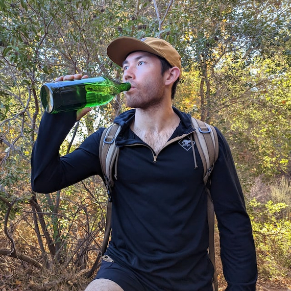 Runyon Mens Black Zip Hoodie American Made In USA