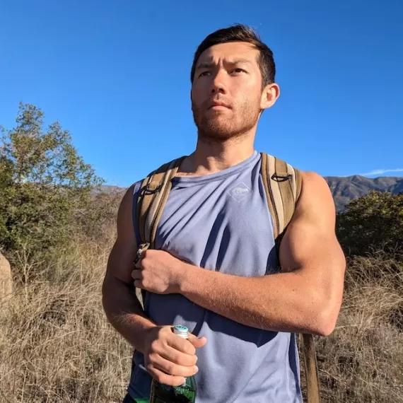 Runyon Men's Unisex Steel Grey Tech Trail Tank - Muscle Workout Tank Top, Made In USA | Runyon Canyon Apparel