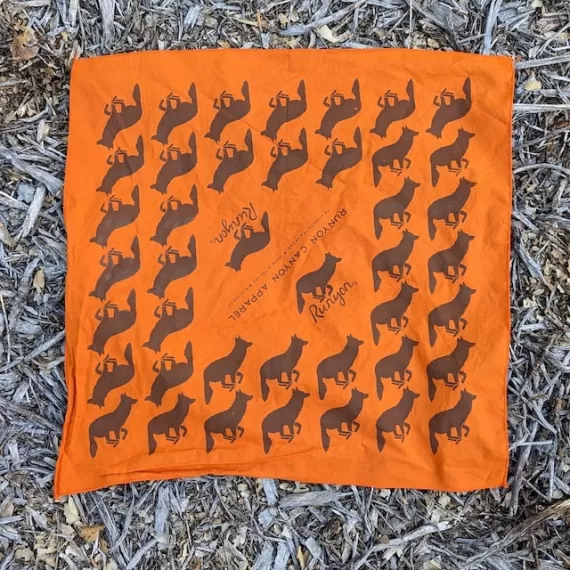 Runyon Burnt Orange Brown American Made In USA Bandana Trail Running Hiking Fitness Outdoors