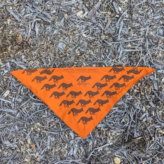 Runyon Burnt Orange Brown American Made In USA Bandana Trail Running Hiking Fitness Outdoors