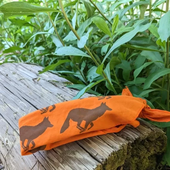 Runyon Burnt Orange Brown American Made In USA Bandana Trail Running Hiking Fitness Outdoors