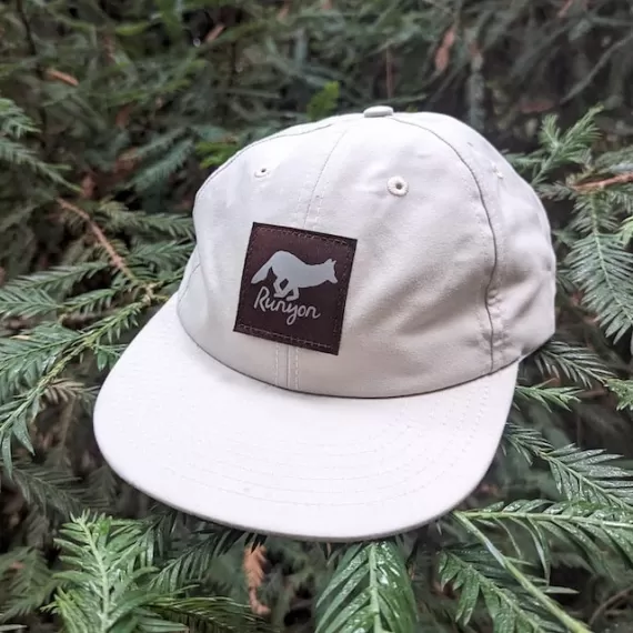 Runyon Cloud Grey Reflective Performance Trail Cap American Made In USA Running Hiking Outdoor Fitness Hat