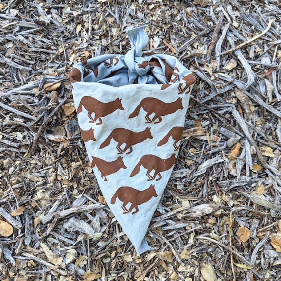 Runyon Grey Brown American Made In USA Bandana - Trail Running Hiking Fitness Outdoors